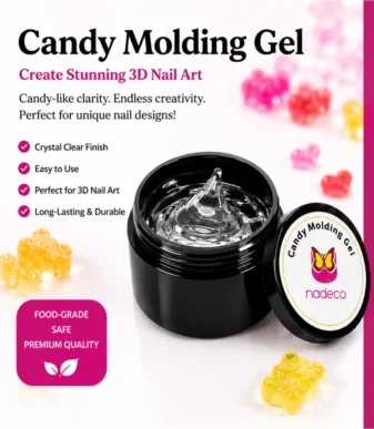 Nadeco Carving Gel for 3D Nail Art – Clear, 50g -2