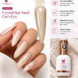 NADECO Crystal Star Sand Cat Eye Gel Nail Polish – Shade 001 - 3