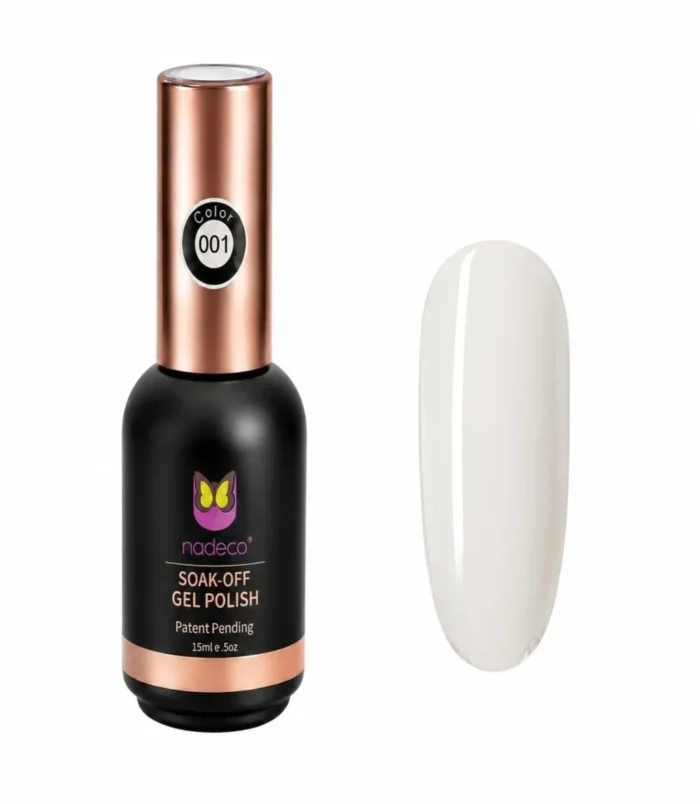 NADECO Milky White Gel Nail Polish #01 -1