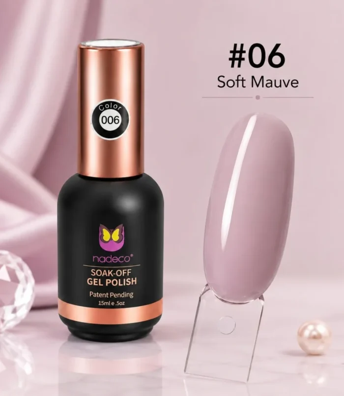 NADECO Soft Mauve Gel Nail Polish #06 -3 NADECO Soft Mauve Gel Nail Polish #06 -3