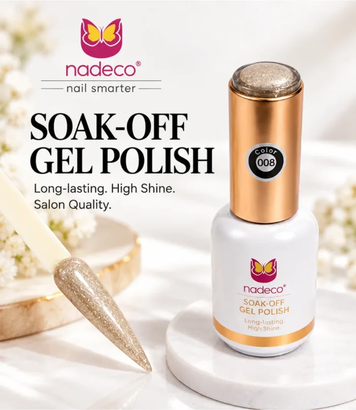 NADECO Crystal Star Sand Cat Eye Gel Nail Polish – Shade 008 -2 NADECO Crystal Star Sand Cat Eye Gel Nail Polish – Shade 008 -2