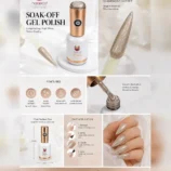 NADECO Crystal Star Sand Cat Eye Gel Nail Polish – Shade 008 -3