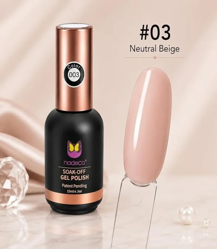 NADECO Sheer Nude Gel Nail Polish #02 -3