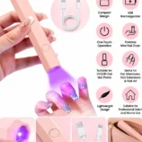 Nadeco USB Rechargeable UV LED Nail Lamp -2